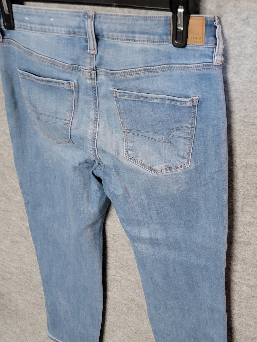 American Eagle Outfitters Light Blue Women’s Skinny Jeans Size 10 Xshort - Picture 4 of 11